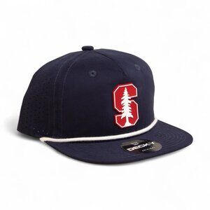 Stanford Cardinal 3D Perforated Rope Hat- Navy/ White